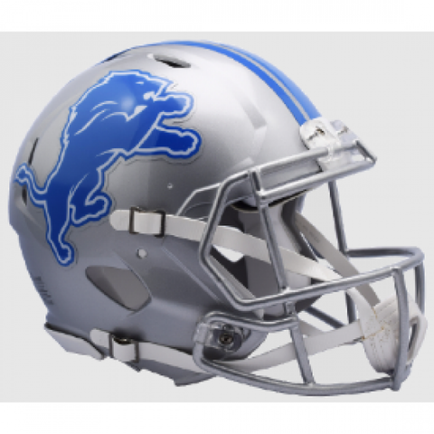 Detroit Lions Helmet Riddell Authentic Full Size Speed Style 2017-2023 Throwback-0