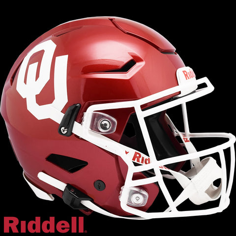 Oklahoma Sooners Helmet Riddell Authentic Full Size SpeedFlex Style-0