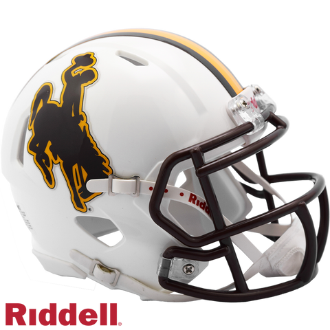 Wyoming Cowboys Helmet Riddell Replica Mini Speed Style-0