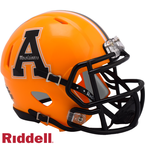 Appalachian State Mountaineers Helmet Riddell Replica Mini Speed Style Gold-0