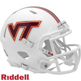 Virginia Tech Hokies Helmet Riddell Replica Mini Speed Style White-0