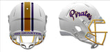 East Tennessee State Buccaneers Helmet Riddell Replica Mini Speed Style White-0