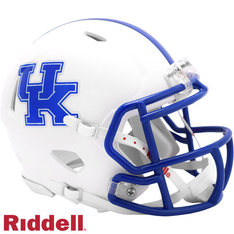 Kentucky Wildcats Helmet Riddell Replica Mini Speed Style White-0