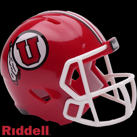 Utah Utes Helmet Riddell Pocket Pro Speed Style Periodic Restock-0