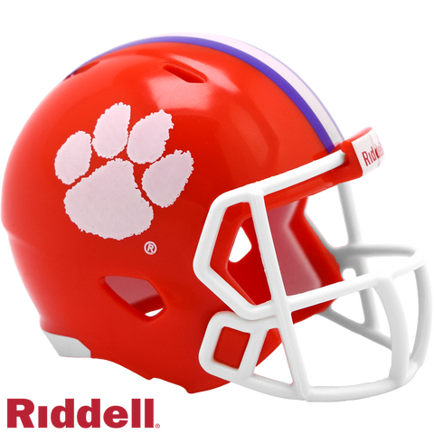 Clemson Tigers Helmet Riddell Pocket Pro Speed Style Periodic Restock-0