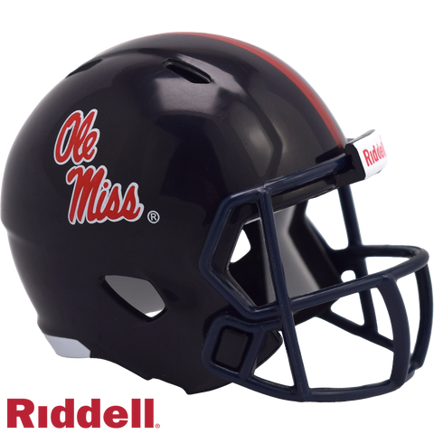 Mississippi Rebels Helmet Riddell Pocket Pro Speed Style-0