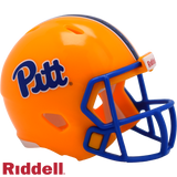 Pittsburgh Panthers Helmet Riddell Pocket Pro Speed Style Gold Periodic Restock-0
