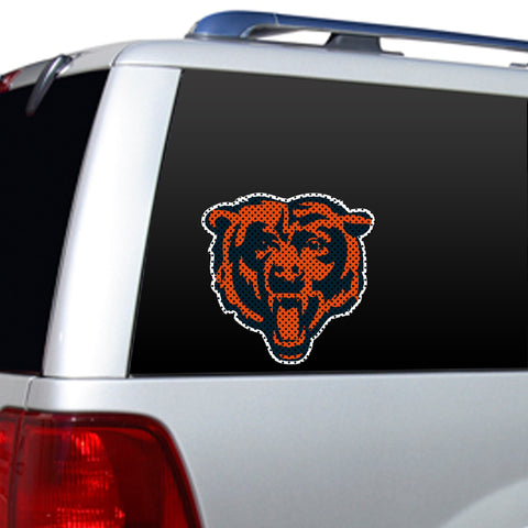 Chicago Bears Window Film 12 Inch Die Cut-0