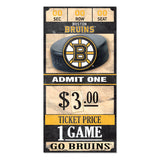 Boston Bruins Sign 6x12 Wood Ticket-0