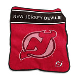 New Jersey Devils Blanket 60x80 Raschel Throw-0