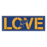 St. Louis Blues Sign 8x23 Wood Love-0