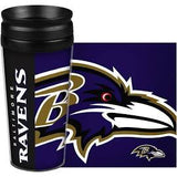 Baltimore Ravens Travel Mug 14oz Full Wrap Style Hype Design-0