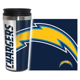 Los Angeles Chargers Travel Mug 14oz Full Wrap Style Hype Design-0