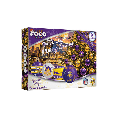 Minnesota Vikings Advent Calendar Ball Ornament-0