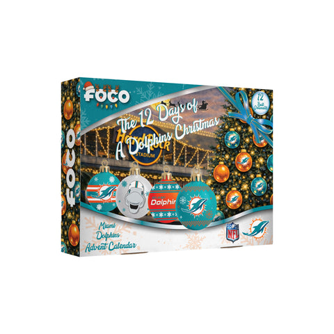 Miami Dolphins Advent Calendar Ball Ornament-0