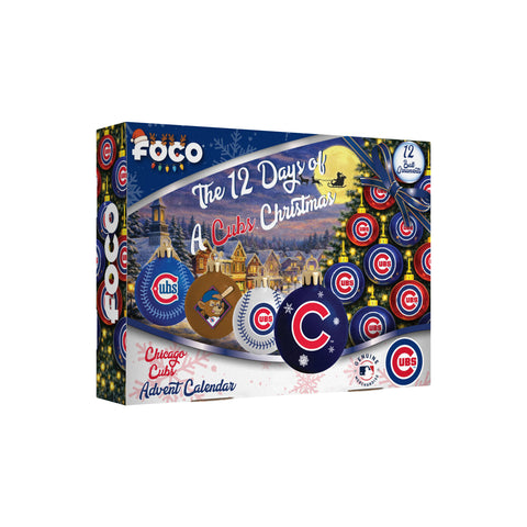Chicago Cubs Advent Calendar Ball Ornament-0