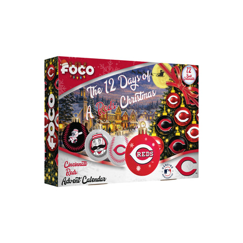 Cincinnati Reds Advent Calendar Ball Ornament-0