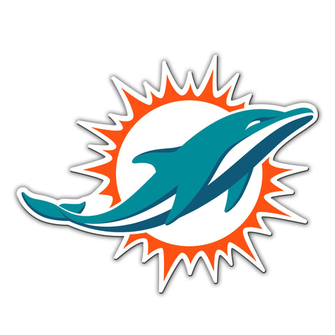 Miami Dolphins Magnet Car Style 12 Inch Logo Design-0