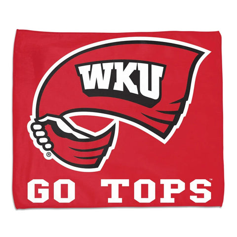 Western Kentucky Hilltoppers Towel 15x18 Rally Style Full Color Special Order-0