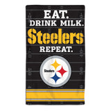 Pittsburgh Steelers Baby Burp Cloth 10x17-0