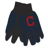 Cleveland Indians Gloves Two Tone Style Adult Size-0