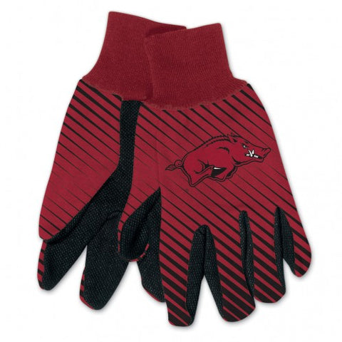 Arkansas Razorbacks Gloves Two Tone Style Adult Size - Special Order-0