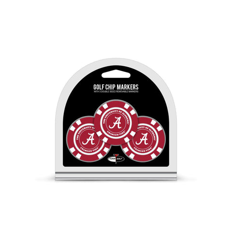 Alabama Crimson Tide Golf Chip with Marker 3 Pack