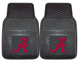 Alabama Crimson Tide Heavy Duty 2-Piece Vinyl Car Mats