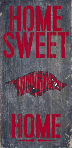 Large Wood Razorback Sign Arkansas Razorbacks Wood Sign - Home Sweet Home – Team Fan Cave