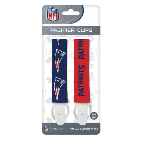 New England Patriots Pacifier Clips 2 Pack-0