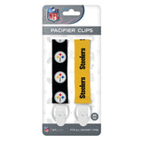 Pittsburgh Steelers Pacifier Clips 2 Pack-0