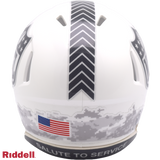 Cleveland Browns Helmet Riddell Replica Mini Speed Style Salute To Service 2024-2