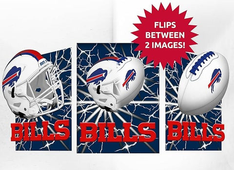 Buffalo Bills 3D Art Print 12x16 Lightning Flip-0