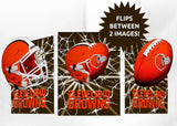 Cleveland Browns 3D Art Print 12x16 Lightning Flip-0