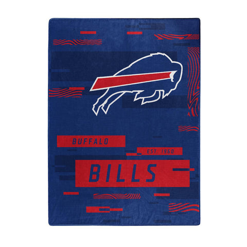 Buffalo Bills Blanket 60x80 Raschel Digitize Design