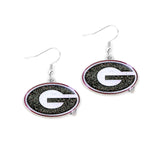 Georgia Bulldogs Earrings Glitter Dazzle-0