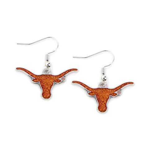 Texas Longhorns Earrings Glitter Dazzle-0