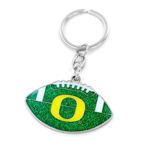Oregon Ducks Keychain Football Glitter-0