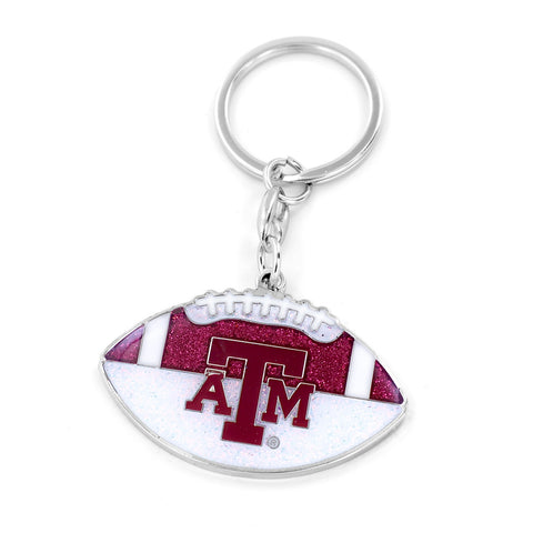 Texas A&M Aggies Keychain Football Glitter-0