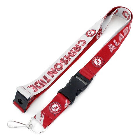 Alabama Crimson Tide Lanyard Crossfade Design-0