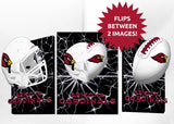 Arizona Cardinals 3D Art Print 12x16 Lightning Flip-0