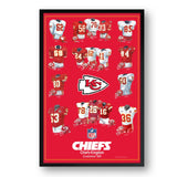 Kansas City Chiefs Framed Print 10x13 Uniform Heritage-0