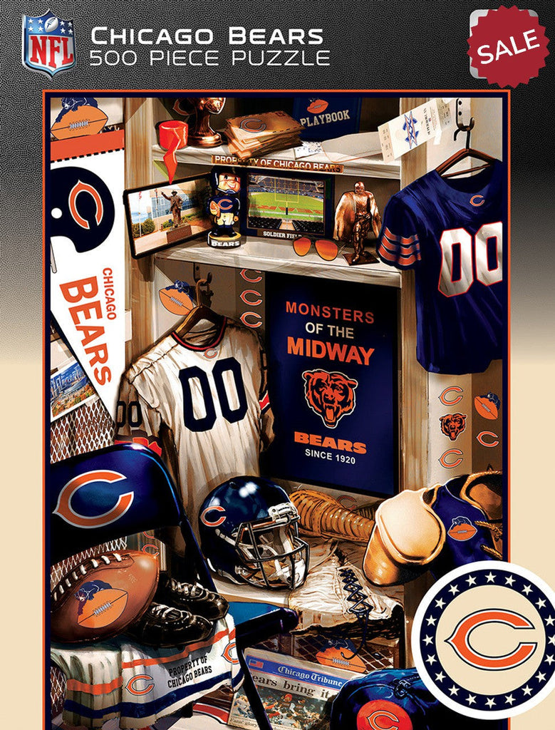 Chicago Bears Puzzle 500 Piece Locker Room – Team Fan Cave