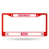 Cincinnati Reds License Plate Frame Metal Red - Team Fan Cave