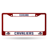 Cleveland Cavaliers License Plate Frame Metal Maroon - Team Fan Cave