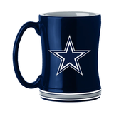 Dallas Cowboys Coffee Mug 14oz Sculpted Relief Team Color-0