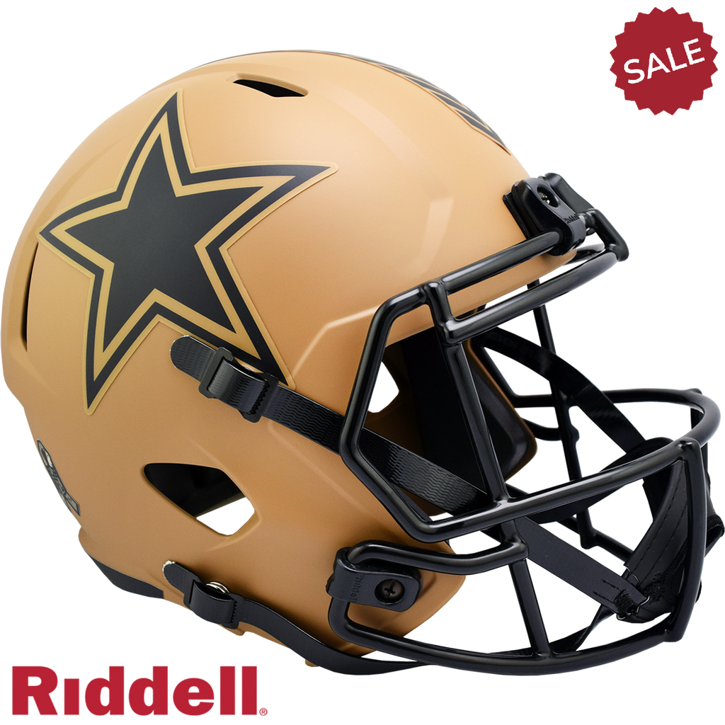 Dallas Cowboys Helmet Riddell Replica Full Size Speed Style Salute To ...