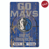Dallas Mavericks  Sign 11x17 Wood Slogan Design-0