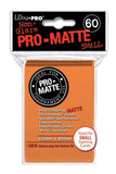 Deck Protectors - Pro Matte - Small Size - Orange (One Pack of 60)