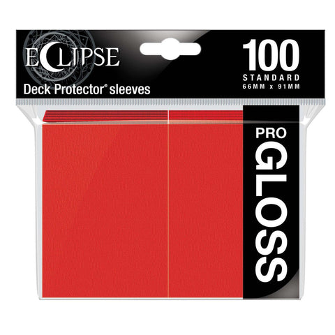 Eclipse Gloss Standard Sleeves 100 Pack Apple Red-0